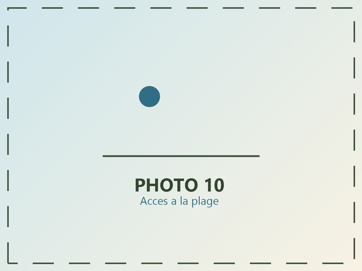 Photo à venir — accès à la plage